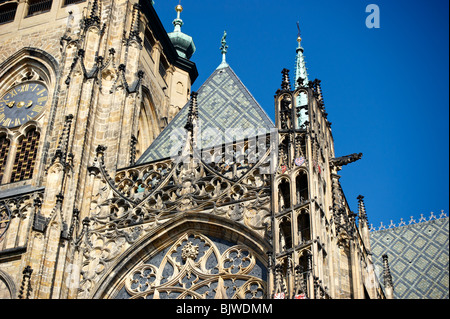 Innenraum der St.-Veits-Kathedrale Hradschin Burg Tschechische Republik Prag Stockfoto