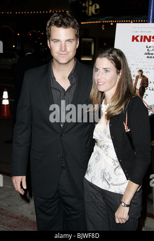 CHRIS O'DONNELL & CAROLINE KINSEY FILM PREMIERE WESTWOOD LOS ANGELES USA 8. November 2004 Stockfoto