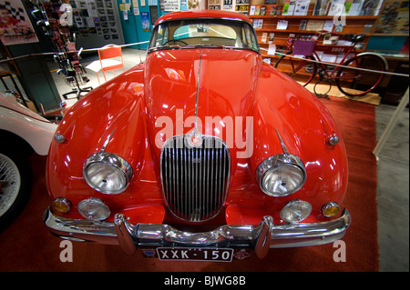 Jaguar XK 150 rot Stockfoto