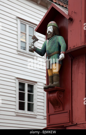 Bryggen in Bergen, Norwegen Stockfoto