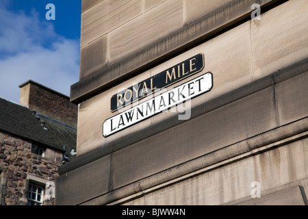Royal Mile in Edinburgh, Schottland Stockfoto
