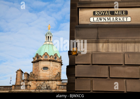 Royal Mile in Edinburgh, Schottland Stockfoto