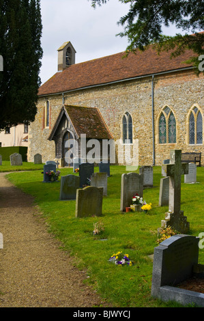 Die Pfarrkirche St. Maria und St.-Lorenz-große Bricett Suffolk Stockfoto