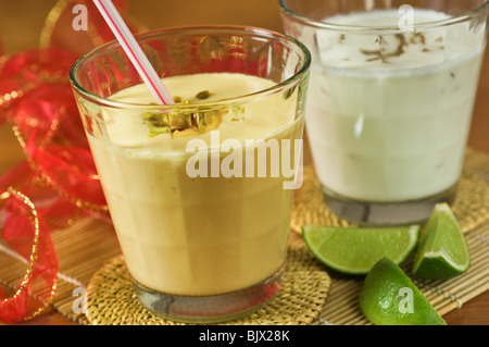 Lassi-Joghurt-drink Stockfoto