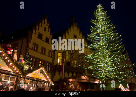 Weihnachtsmarkt (Weihnachtsmarkt), Frankfurt am Main, Deutschland Stockfoto