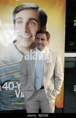 STEVE CARELL die 40 jährige Jungfrau Welt CINERAMA DOME HOLLYWOOD LOS ANGELES USA 11. August 2005 Stockfoto