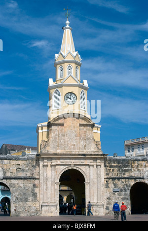 Puerto del Reloj, Cartagena (de Indias), Kolumbien. Stockfoto