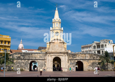 Puerto del Reloj, Cartagena (de Indias), Kolumbien. Stockfoto