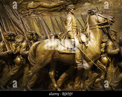 54. Regiment amerikanischer Bürgerkrieg Skulptur Stockfoto