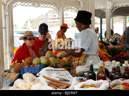 Obstmarkt in St.Martin, französische Caribbean Stockfoto