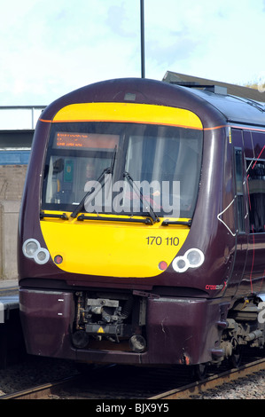 Arriva Cross Country Zug bei Tamworth Bahnhof, Staffordshire, England, UK Stockfoto