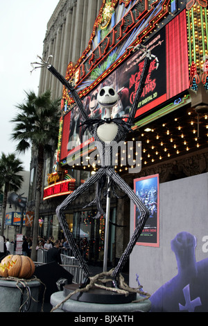 JACK SKELLINGTON TIM BURTONS THE NIGHTMARE bevor CHHRISTMAS FILM PREMIERE HOLLYWOOD LOS ANGELES USA 16. Oktober 2006 Stockfoto