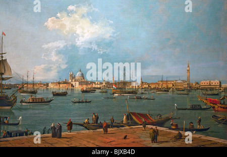 Bacino di San Marco aus San Giorgio Maggiore von Canaletto Wallace Collection London England Großbritannien Vereinigtes Königreich UK GB Stockfoto