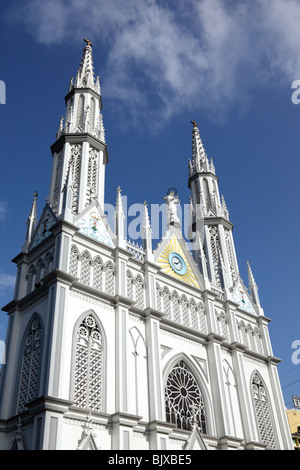 Fassade der Kirche El Carmen Via España, El Cangrejo, Panama City, Panama Stockfoto