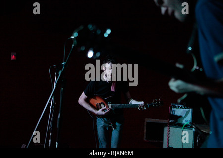 Mako Sica führt an den Bischof. 31. März 2010. Przemyslaw Krzysztof Drazek spielt Pharoah Gitarre und Coronet Brent Fuscaldo Stockfoto