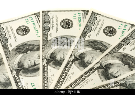 Banknoten des Dollars. Stockfoto