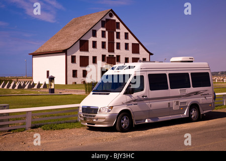 Website Historique du Banc-de-Paspebiac bewahrt die letzten 11 70 Bauten aus dem späten 18. bis Mitte 19. Stockfoto