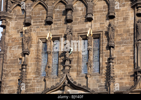 Pulver Turm, Platz der Republik, Prag, Tschechische Republik Stockfoto