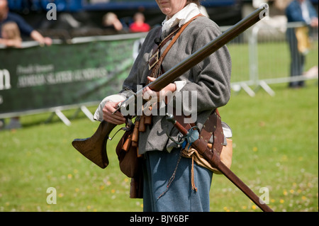 English Civil War Reenactment Schütze Stockfoto