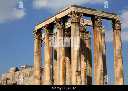 Der Tempel des Olympischen Zeus, Athen, Griechenland Stockfoto