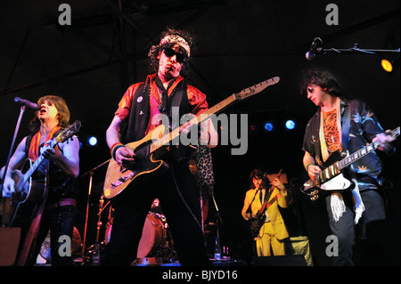 Die Tribute-Band The Counterfeit Stones Konzert in der Robin 2 Club, Bilston, Wolverhampton, UK, 3. April 2010 Stockfoto