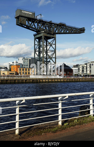 Stobcross Kran / Finnieston Kran / Clydeport Kran, Pacific Quay, River Clyde, Glasgow, Schottland Stockfoto