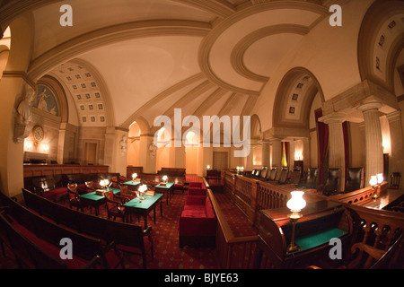 Dieses Zimmer im US-Kapitol - alte obersten Hofkammer - untergebracht bis 1935 der U.S. Supreme Court. Stockfoto