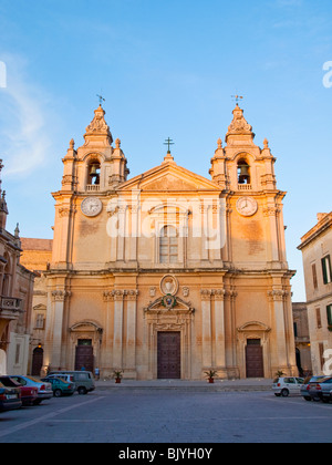 St. Pauls Cathedral, Mdina, Malta Stockfoto