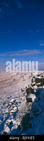 Mit Blick auf hohe Neb, Stanage Edge, Peak District, Großbritannien Stockfoto