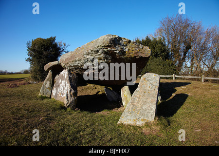 Arthur Stein. Eine späte neolithische Chambered Tomb, Dorstone, Herefordshire, England, UK Stockfoto