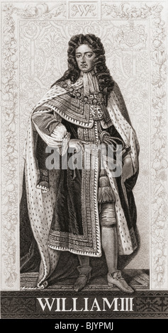 König Wilhelm III. von England, Schottland und Irland 1650-1702. Stockfoto