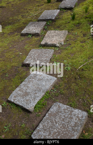Trittsteine Weg Japanischer Garten Stockfotografie - Alamy