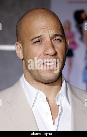 VIN DIESEL der Schnuller-FILM PREMIERE EL CAPITAN THEATRE HOLLYWOOD LOS ANGELES USA 1. März 2005 Stockfoto