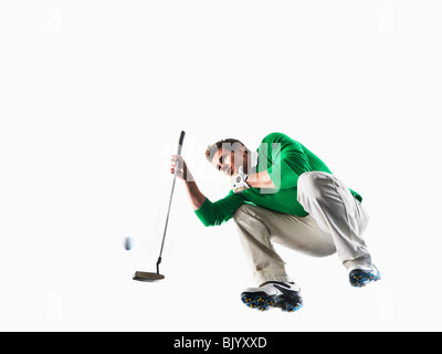 Man spielt golf Stockfoto