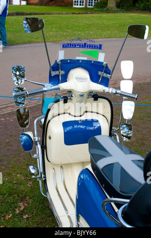 Lambretta Scooter an Weston Park Festival of Transport, Shropshire Stockfoto