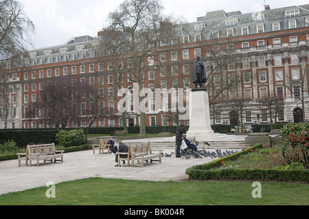 Statue von Franklin Delano Roosevelt am Grosvenor Square, London GB UK Stockfoto