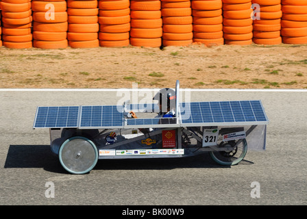 Solar betriebene Fahrzeug Stockfoto