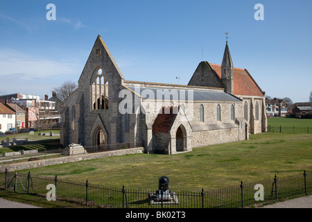 Royal Garrison Church, die älteste britische Garnison-Kirche in der Welt, in Old Portsmouth. Stockfoto