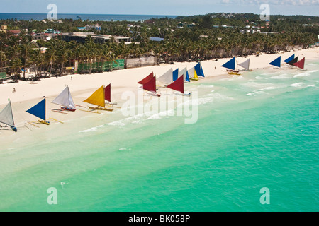 Luftaufnahme von Boracay Inseln in Zentral-Philippinen Stockfoto