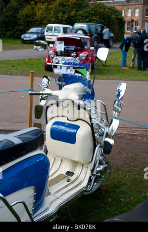 Lambretta Scooter an Weston Park Festival of Transport, Shropshire Stockfoto