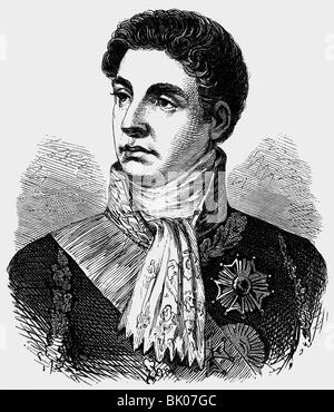 Berthier, Louis Alexandre, 20.11.1753 - 1.6.1815, französischer General, Porträt, Holzgravur, 19. Jahrhundert, Stockfoto