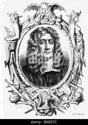 Oates, Titus, 15.9.1649 - 12./.13.7.1705, englischer Geistlicher, Porträt, Holzgravur, 19. Jahrhundert, Stockfoto