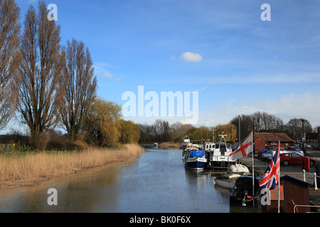 Fluss Stour in Sandwich Stadt Kent, Vereinigtes Königreich Stockfoto