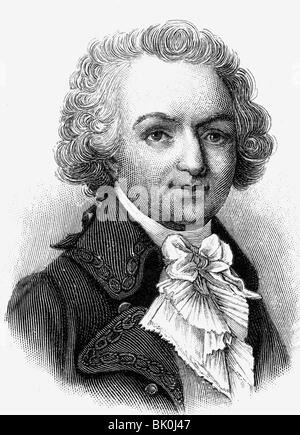 Bougainville, Louis Antoine de, 11.11.1729 - 31.8.1811, Französisch , Stockfoto