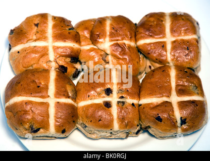 Hot Cross buns Stockfoto