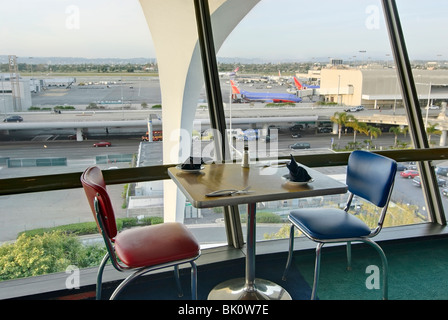 Die Begegnung Restaurant am LAX, Los Angeles International Airport. Stockfoto