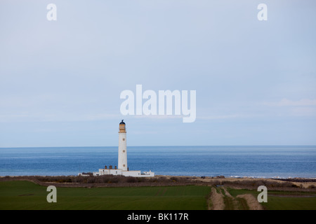 Scheunen-Ness-Leuchtturm in der Nähe von Dunbar, Schottland Stockfoto