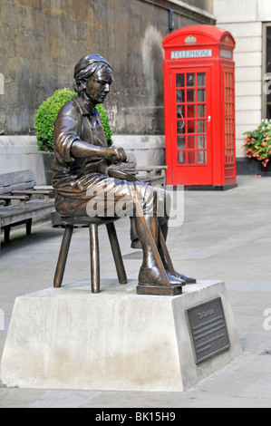 Skulptur "Cordwainer' von Alma Boyes in der City of London Stockfoto