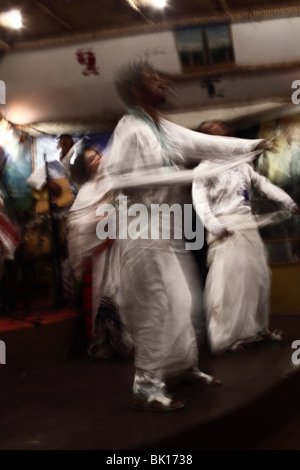 Traditionellen Tanz und Musik-Show, Addis Ababa, Äthiopien Stockfoto