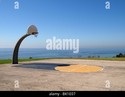 Ocean View Basketball auf Angel-Gate-Park in Los Angeles Kalifornien. Stockfoto